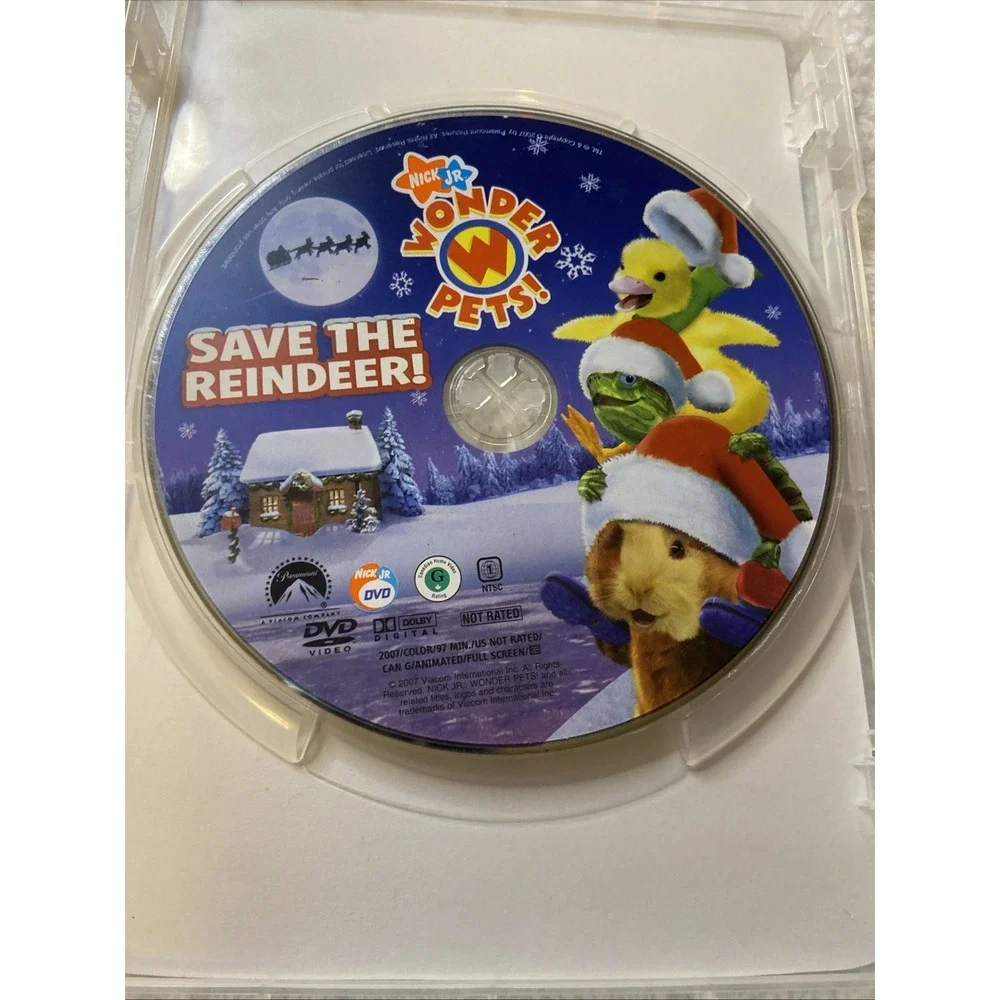 Wonder Pets Save the Reindeer Dvd Nick Jr Nickelodeon Tested Works